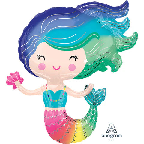 Anagram 30" Colorful Mermaid Balloon